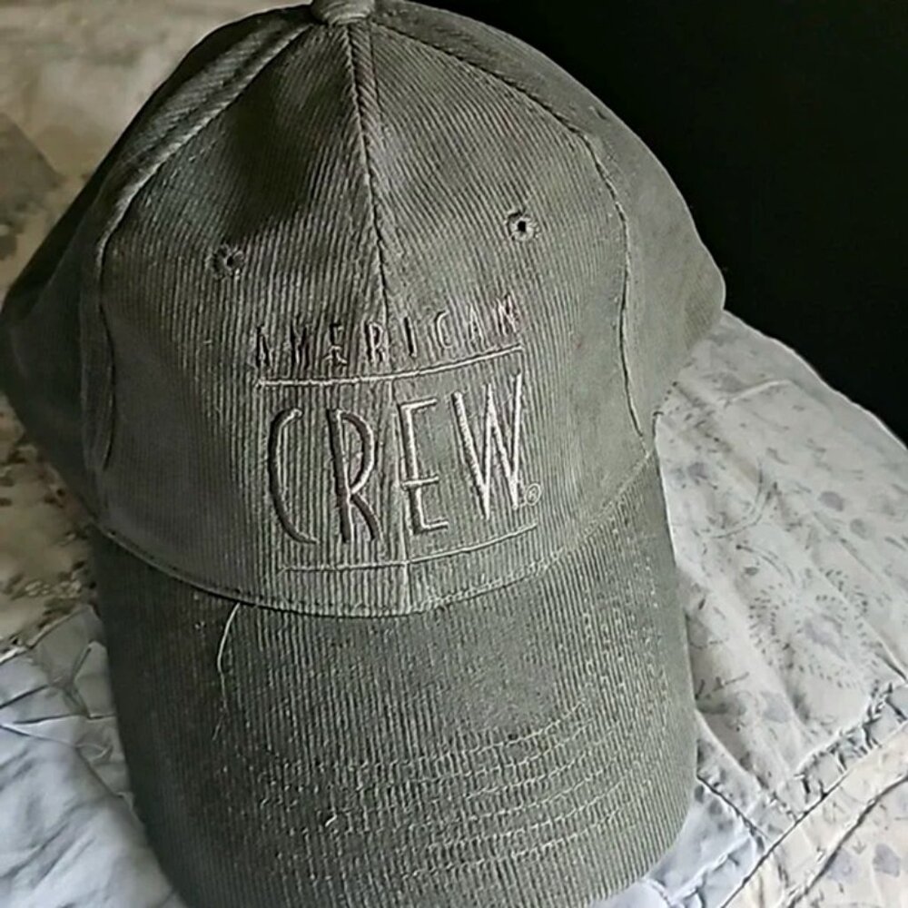 AMERICAN CREW Adjustable Gray Baseball Cap, NEW!